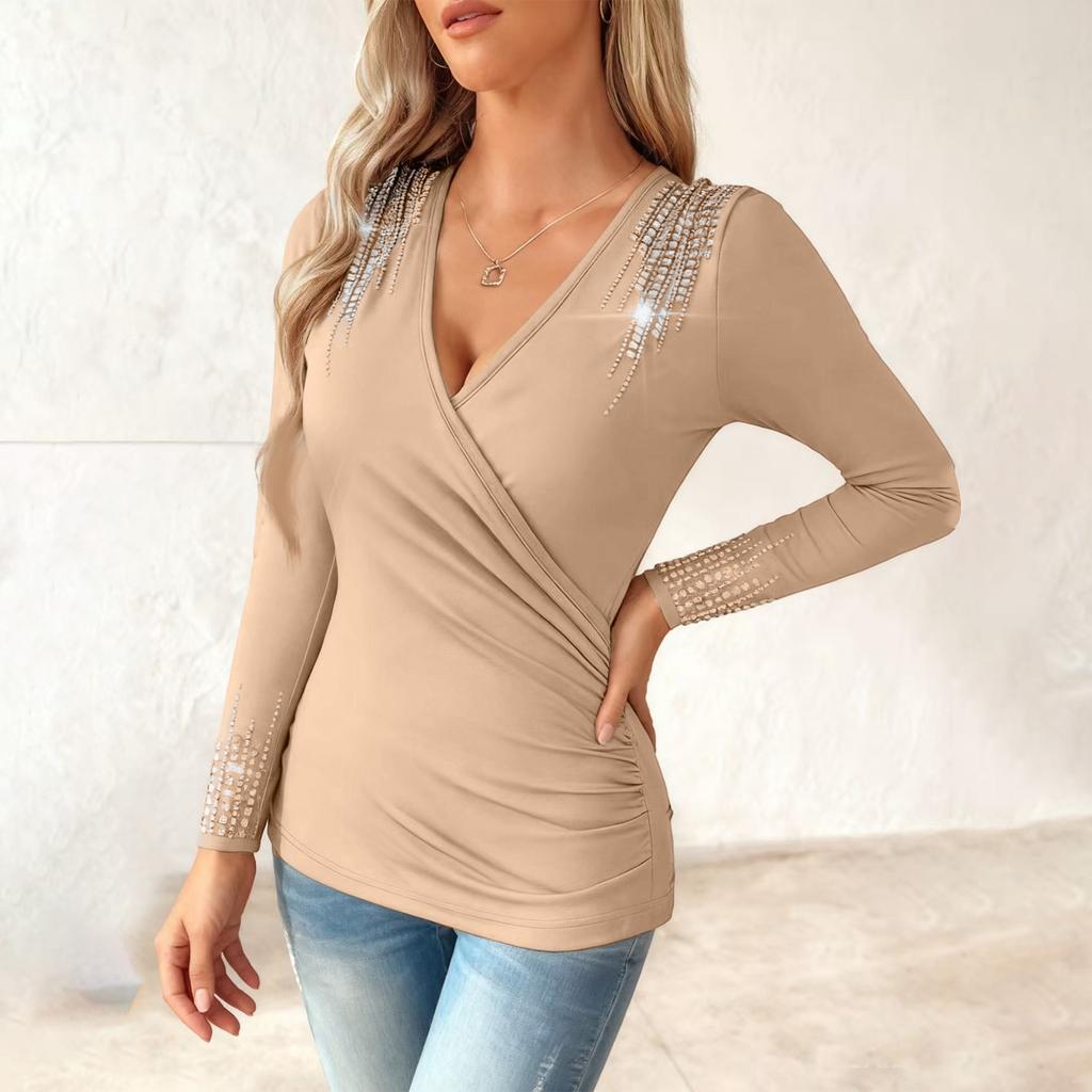 Women's Fashionable Long Sleeve Elegant Commuting And Casual Top