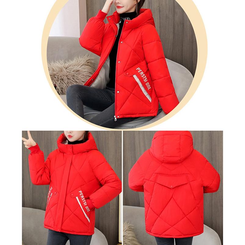 Buy Soft Snow Jacket Women's Padded Jackets Casual Loose Hooded 1Pc