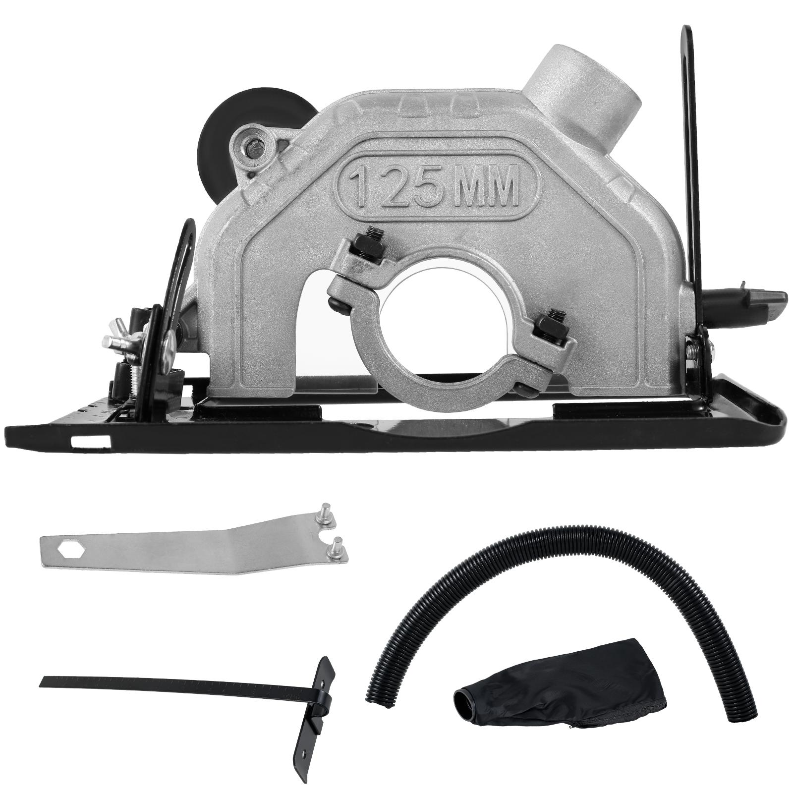 

125 Types Angle Grinder Balance Bracket Converter to Heavy Duty Cutting Machine Tools Protection Cover Carpenter Builders w/Base чорний колір сірий