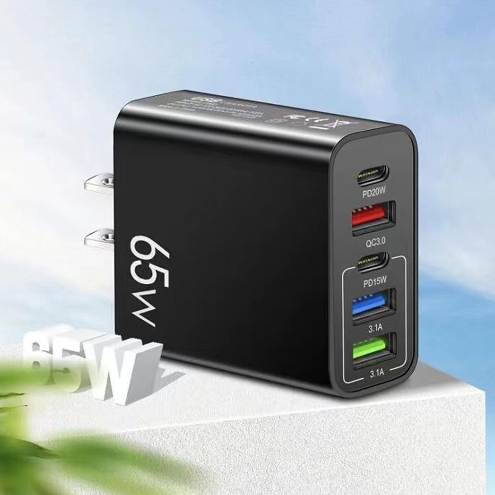 

Зарядное устройство USB C Type C PD Мобильный телефон Адаптер для iPhone Xiaomi Samsung ipad Realme oneplus Tablet US Black