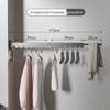 Wall-Mounted Retractable Clothes Drying Rack for Balcony and Bay Windows