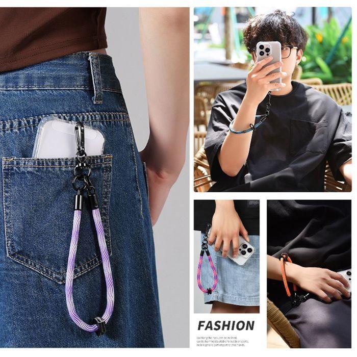 Hülle für iPhone 17 - BOOLING - Stoßfester Schutz Transparent - Abnehmbare Handschlaufe Blau