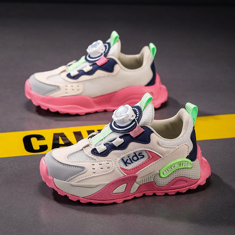 

2026 Winter Fleece-Lined Waterproof Girls Cotton Running Shoes 32