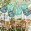 Pack of 3 Hanging Leaf Lanterns Paper Lanterns Leaf Hanging Light Paper Texture Suitable for New Year Festivities