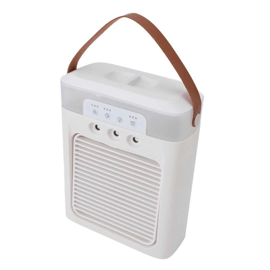 Tragbarer Vernebelungsventilator 400ml Wassertank USB Schreibtisch ätherisches Öl Aromatherapie Luftkühlventilator für Büro Schlafzimmer Weiß