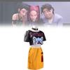 Kpop Demon Hunters Cosplay Costume For Stage Performance In Polyester Material