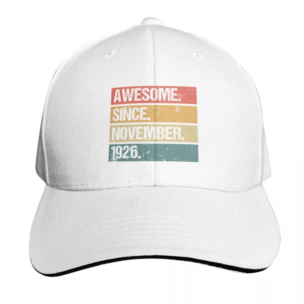 Awesome Since November Made In Vintage November Baseball Cap fun hats Beach Hat Luxury Brand Women Unisexs