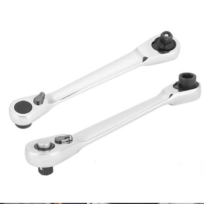 Mini llave de tubo de trinquete de doble cabeza 1/4 llave bidireccional de 72 dientes que ahorra trabajo
