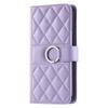 Applicable to iPhone16E multi-functional leather case 17Pro new rhombus small fragrant style card wallet diagonal span portable rope