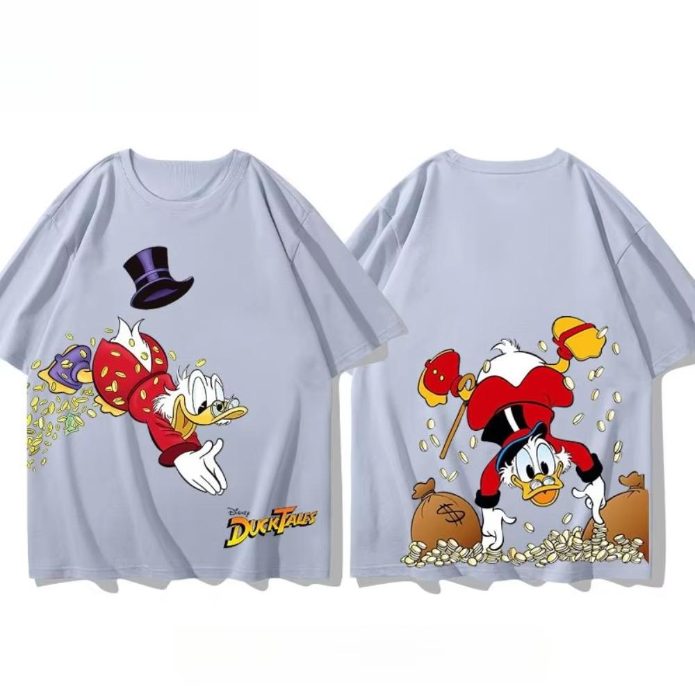 Retro new summer short sleeved men s and women s T-shirt top 140