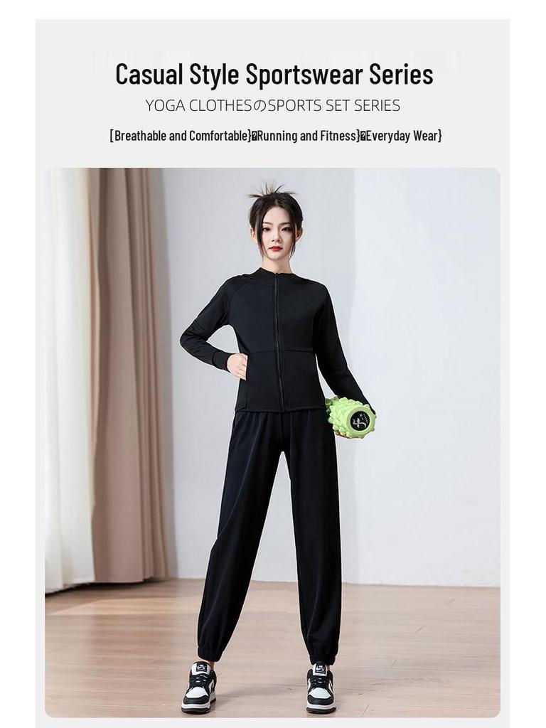 Women's Quick-Dry Running Sportswear Set: Sun Protection Jacket & Pants for Summer Outdoor & Fitness Activities 2024.