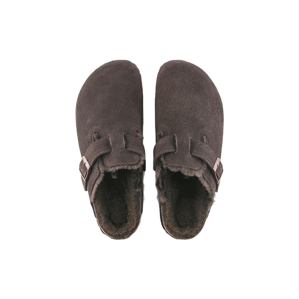 Boston Birkenstock Shearling Suede 'Mocha' 1020567