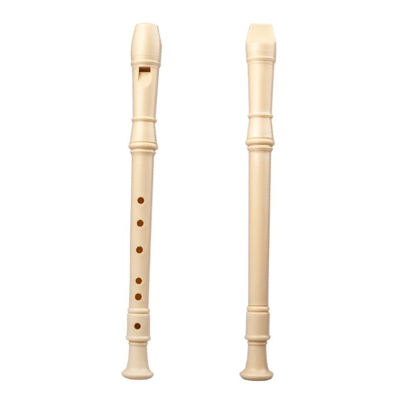 Soprano Recorder Hole 6/8 Hole C Key Descant Recorder German Style Treble Flute for Kids with Cleaning Rod & Storage Bag