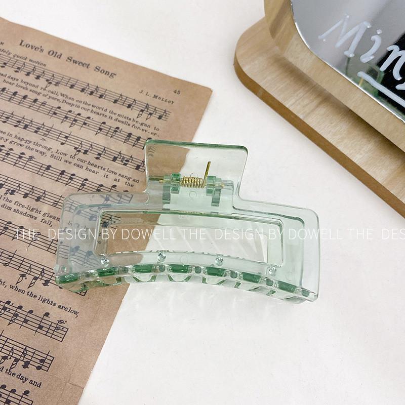 Beautiful Handmade Clear Plastic Hair Claw Clip In Various Colors For Stylish Women