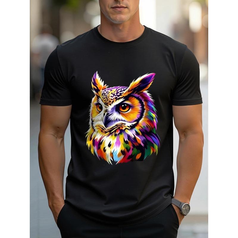 

Men S Printed Short Sleeve T-Shirt, Breathable Summer Half Sleeve Top. Stylish , Casual, Machine Washable with Comfortable Fit S