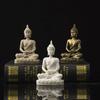 Oriental Culture Sandstone Buddha Sitting Meditation Buddha Statue Zen Ornament  Indoor