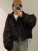 2025 Korean Style Hooded Jacket: Autumn/Winter Casual Loose Fit Short Outerwear