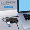 Ultra-Thin 4-Port USB 3.0 Hub Splitter - Expand Your Computer Connectivity