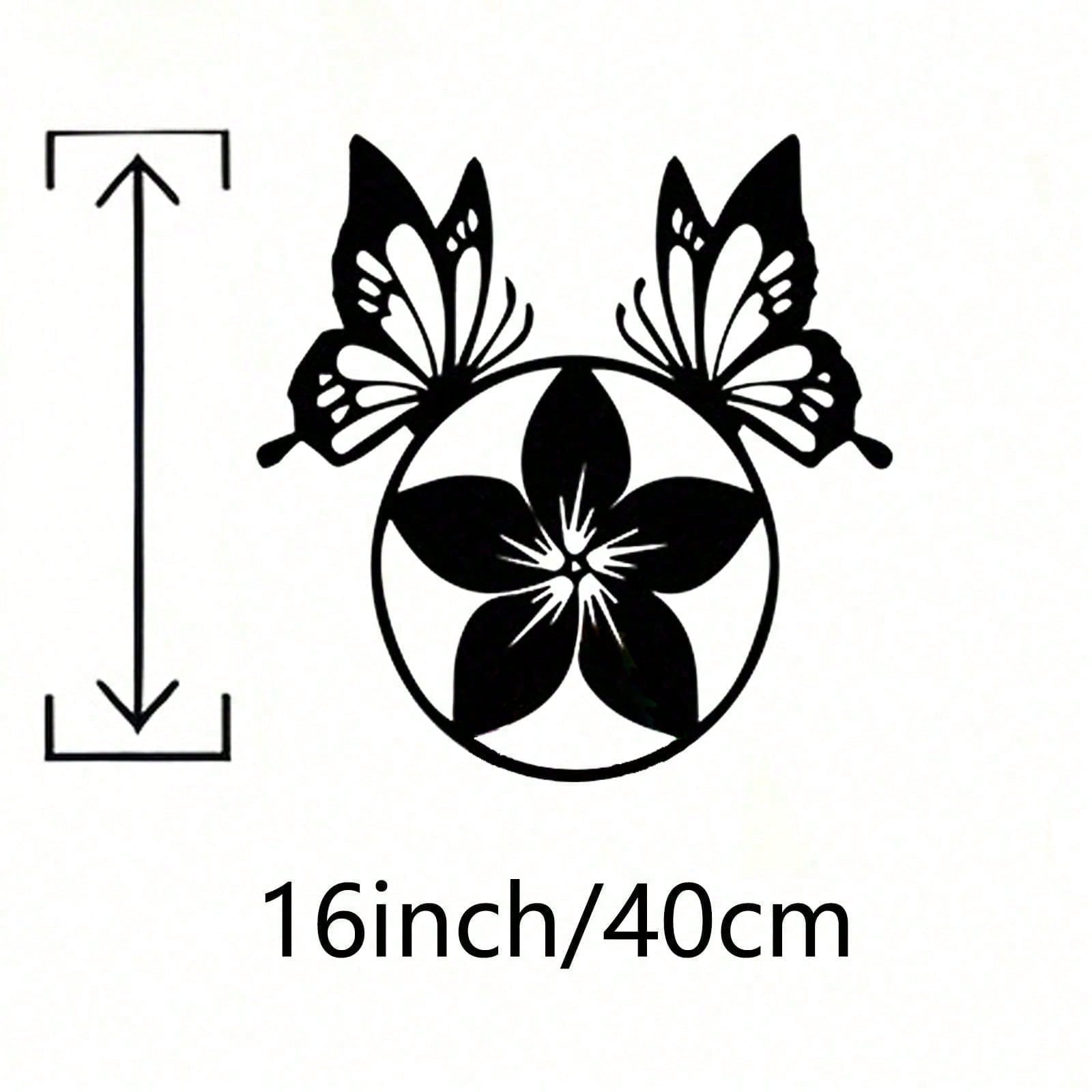 

Spring Floral Metal Wall Art Handmade Iron Decor for Garden and Home Gift різнокольоровий