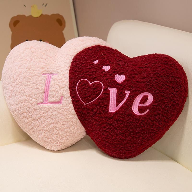 Heart-Shaped Bridal Lumbar Cushion - Valentine's Gift