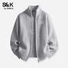 Baleno Men's Thermal Full-Zip Stand Collar Cardigan