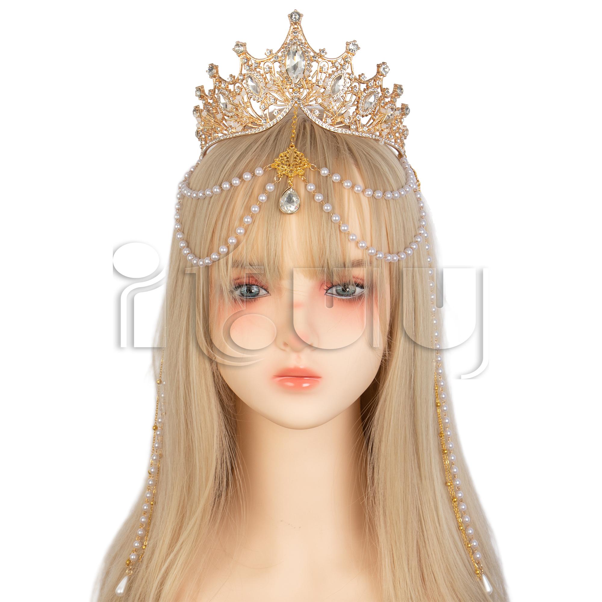 

Sun Godmother s Crown Tiaras Headpiece Lolita KC Gold Halo Headband Virgin Mary Gothic Headwear Fairy Goddess Hair Accessories