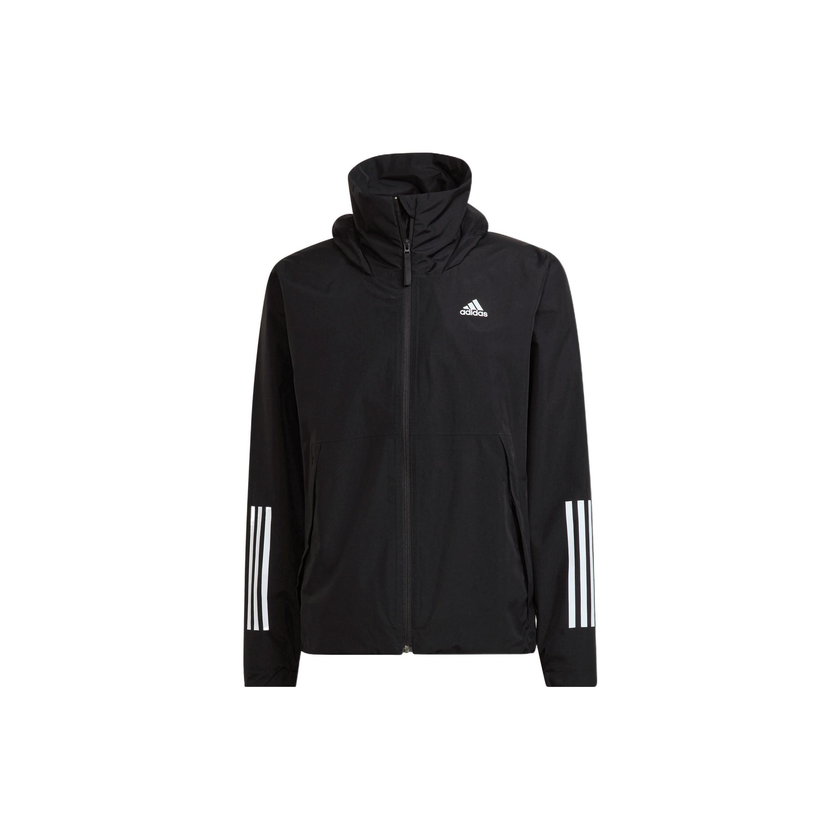Men s adidas Bsc 3s R.r Jkt Sports Storage Simple Hooded Jacket Black H65773 L