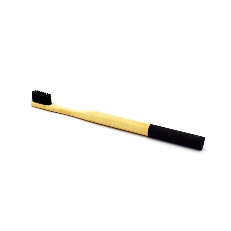 Environment- Friendly Charcoal Bristles Bamboo Toothbrush with Customized Packing and Logo