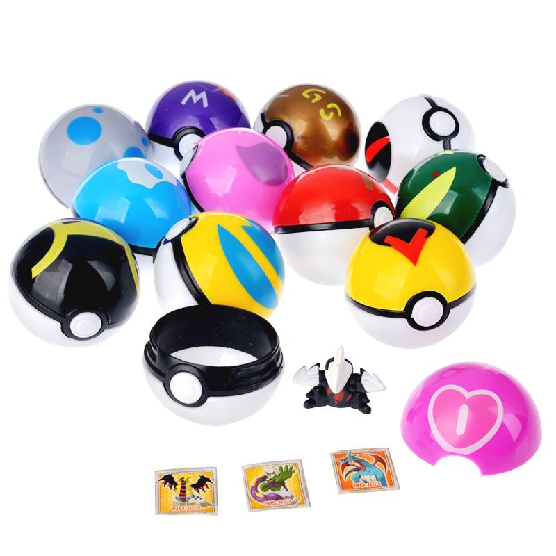 12 Pcs/Set Pokemon Pikachu Toys Action Figure Pokeball Pokemon Poke Ball Charizard Model Anime Dolls Children Birthday Gift
