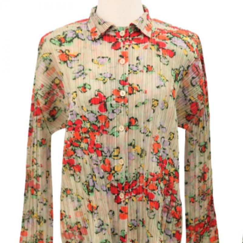 Shiz Madam Floral Pleats Shirt T57491