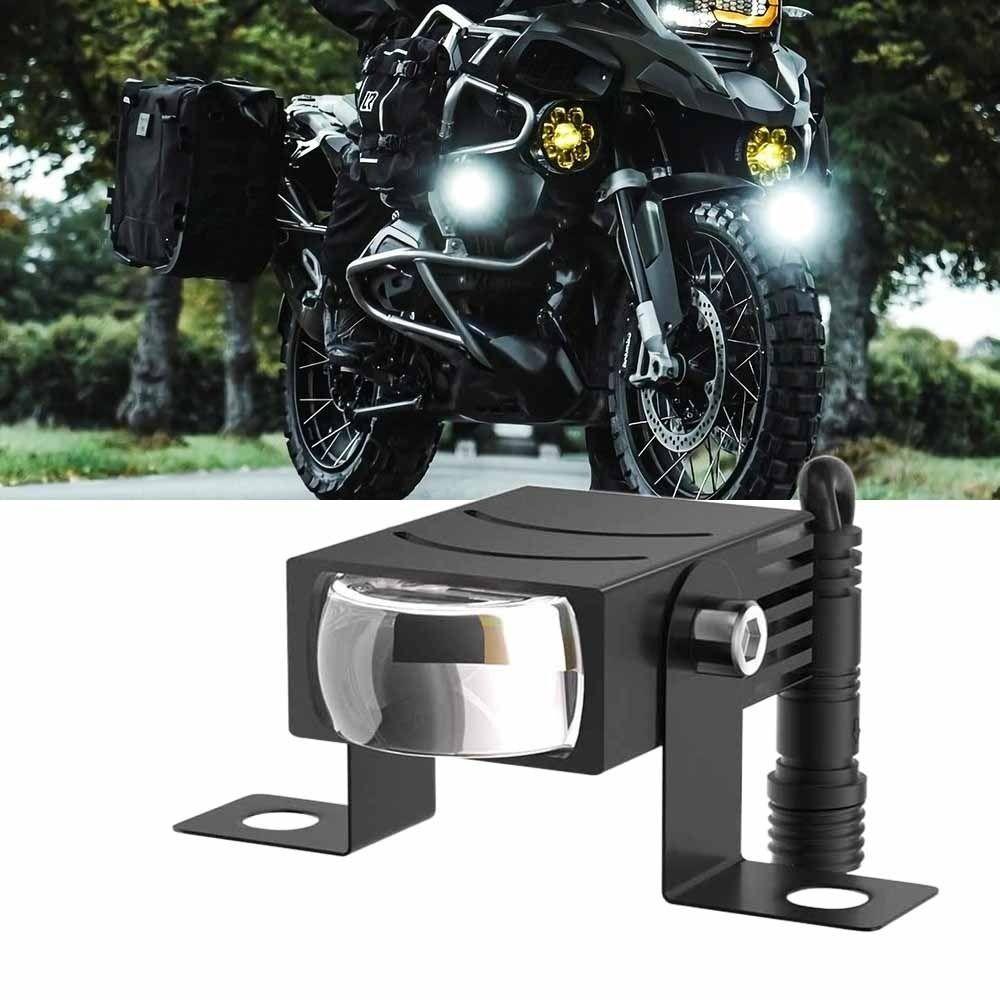 Two-Color Motorcycle LED Light Waterproof Automotive Headlamps Motorcycle Spotlight Fog Conditions