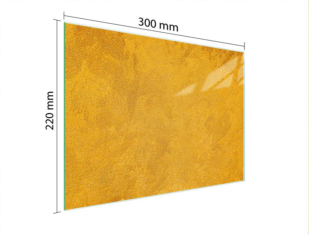 SZKLANA DESKA DO KROEJNIA 30x22 ZŁOTA