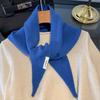 Sciarpa a triangolo in lana merino australiana lavorata a maglia per donna - Versatile, Calda, Sciarpa casual