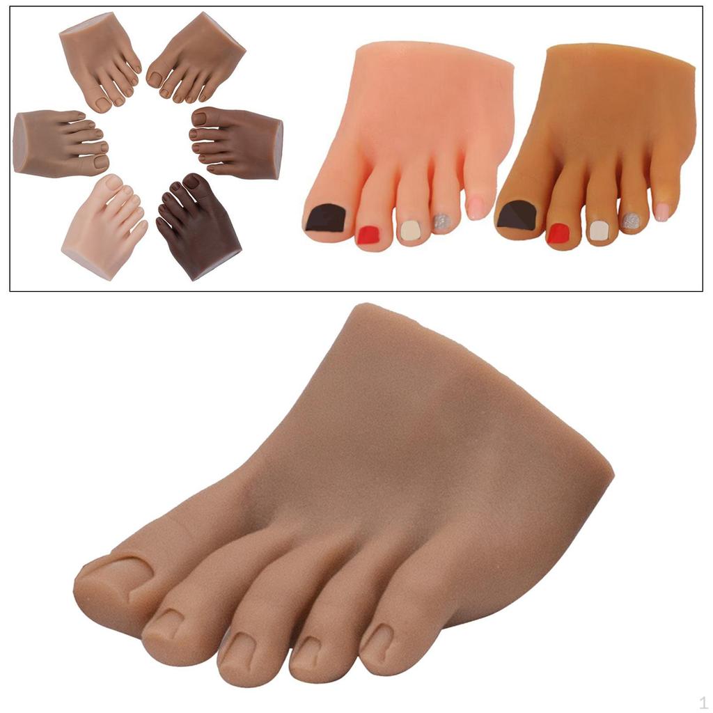 Practice Foot Model Bendable Prosthetic for Nails Ists Beginners Training