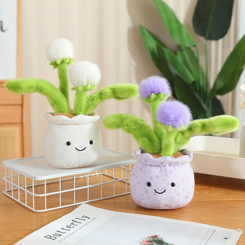 Cute Stuffed Plush Plant Toy Interesting Dandelion Plush Toy Colorful Dandelions Romantic Valentine's Day Gift Kid Birthday Gift