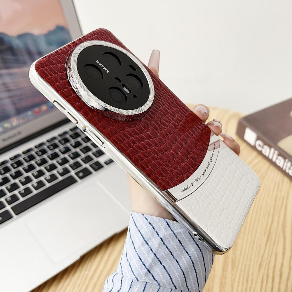 Huawei P80 Pro High-End Crocodile Pattern Protective Case: Luxury, Anti-Drop, Compatible with Mate70 & Honor Magic7