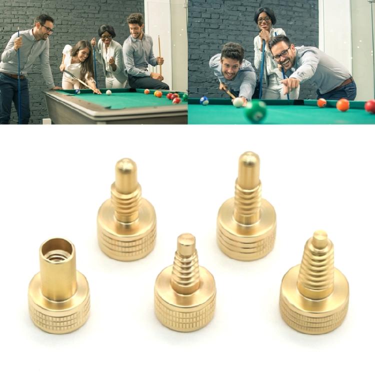 Adjustable Brasses Weight Screw Billiard Equipment Brasses Counterbalances Screw for Pool Cue Improved Stability Control