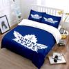 Toronto Maple Leafs Logo Bedding Design Print Bedding Set Duvet Cover Pillowcases (1* Duvet Cover 2* Pillowcases Do Not Include Comforter)