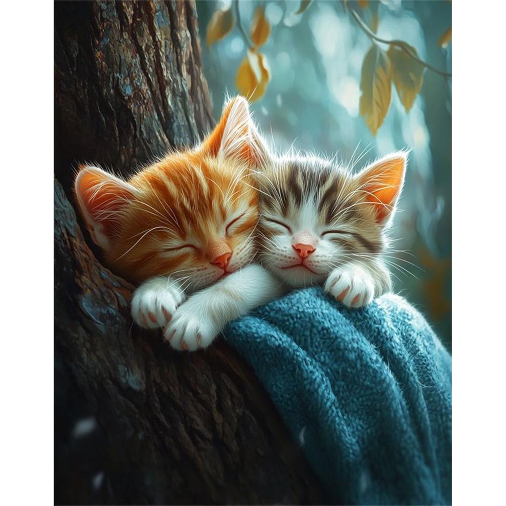 5D Diamond Painting Set Cats Animals Diamond Rhinestones Paintings Diy Crystal Gift Full Square Round Drill Home Decor