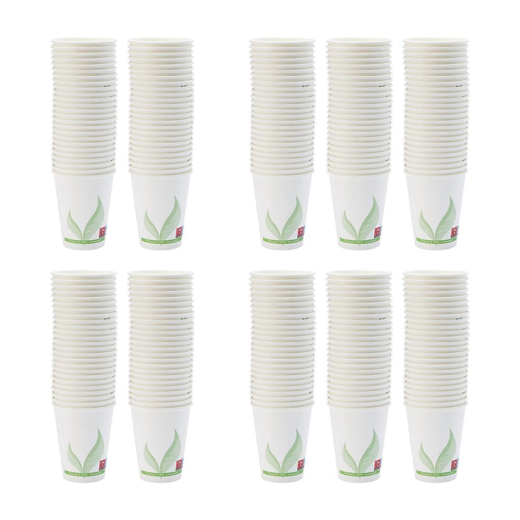 Disposable Coffee Cups, Beverage Drinking Water Juice Cups for Cafe, Picnic, Hotel, Shop