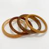 4 pcs/set Light Luxury Resin Bracelet Set Vintage Layering Jewelry Stackable Bangle  Wedding