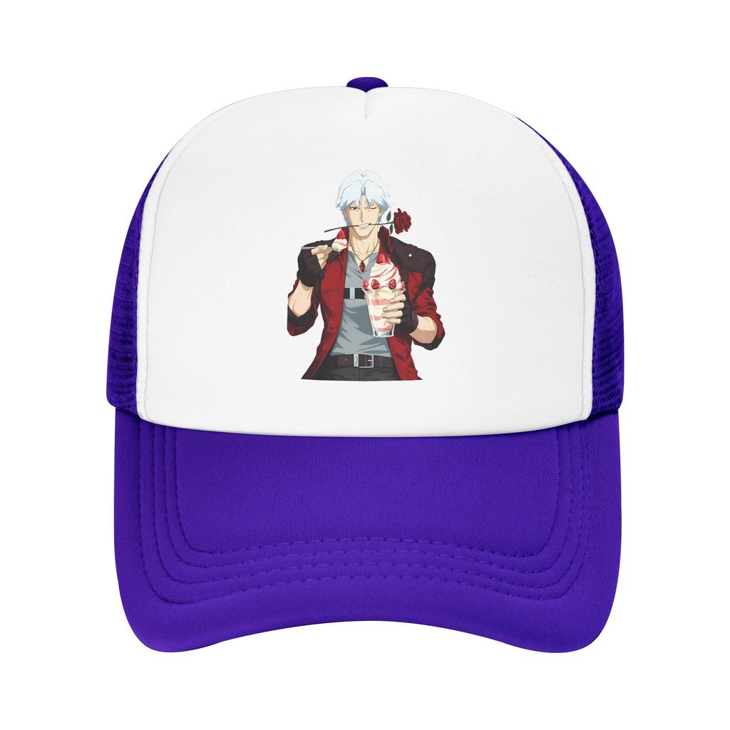 Mesh Sun Hats Devil May Cry Japanese Anime Summer Trucker Hat For Unisex Stylish Kpop Rock Baseball Caps
