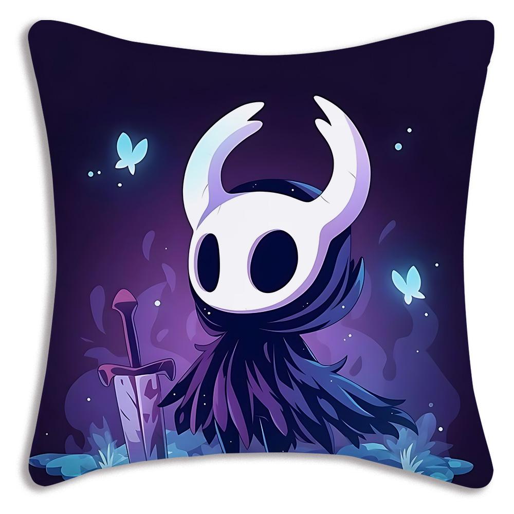 For Hollow k-knight the knights Pillow Covers Cartoon Sofa Decorative Home Double-sided Printing Short Plush Cute Cushion Cover