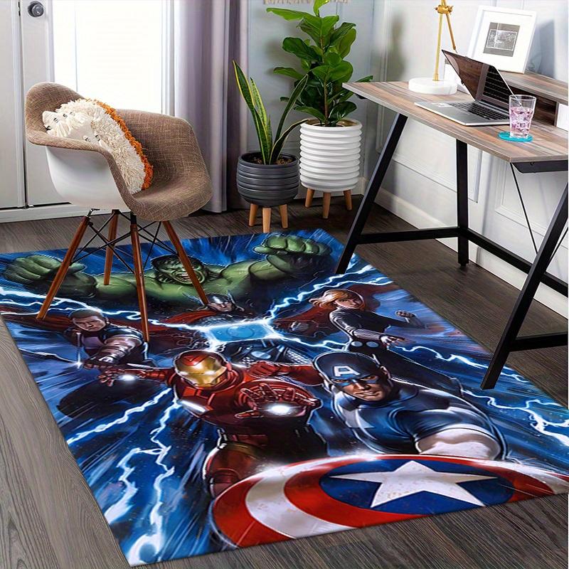 Hulk,Avengers,Captain America Office Carpet Soft Polyester Entrance Carpet Washable Non-slip Machine Washable Indoor Carpet Living Room Bedr