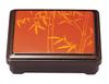 Wakaizumi Lacquerware ABS Rectangular Rice Vermilion Pearl Bamboo Heat-Resistant (Small) Bowl, F-2-30
