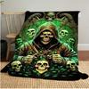 Skull Scissors  Soft Comfortable All Seasons Sofa Office Naps Outdoor Travel Perfect Great Gift