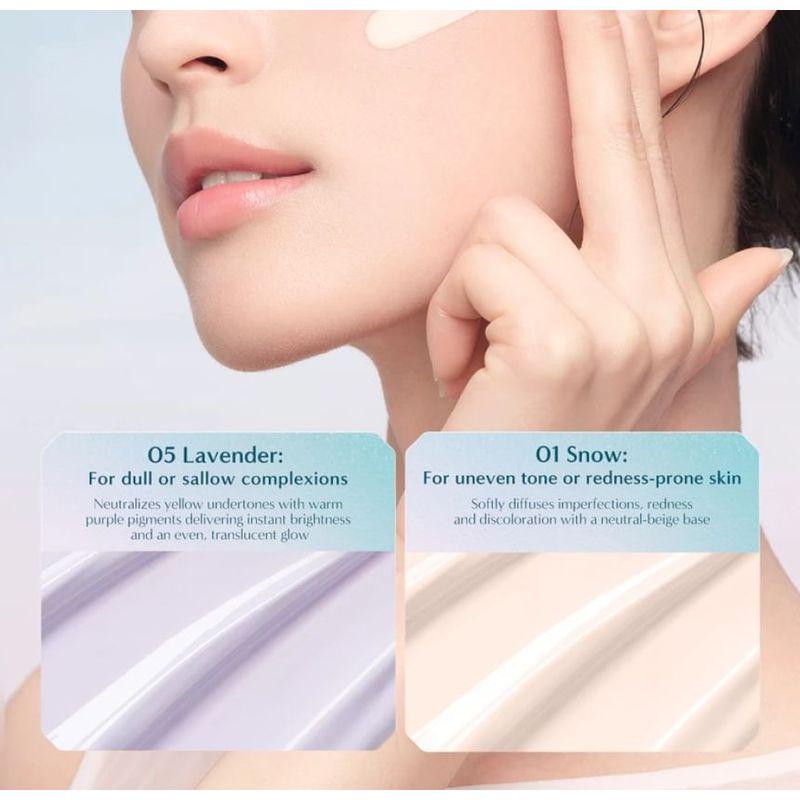 Florasis - Yurong Light Veil Gladde Beschermende Primer SPF50+ PA++++ - 2 Kleuren