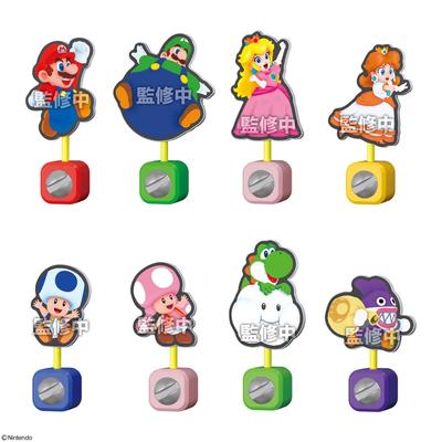 Bandai Super Mario Brothers Wonder Panel Clip Stand Candy Gum (16 Pieces) Toy/Chewing (Super Mario)