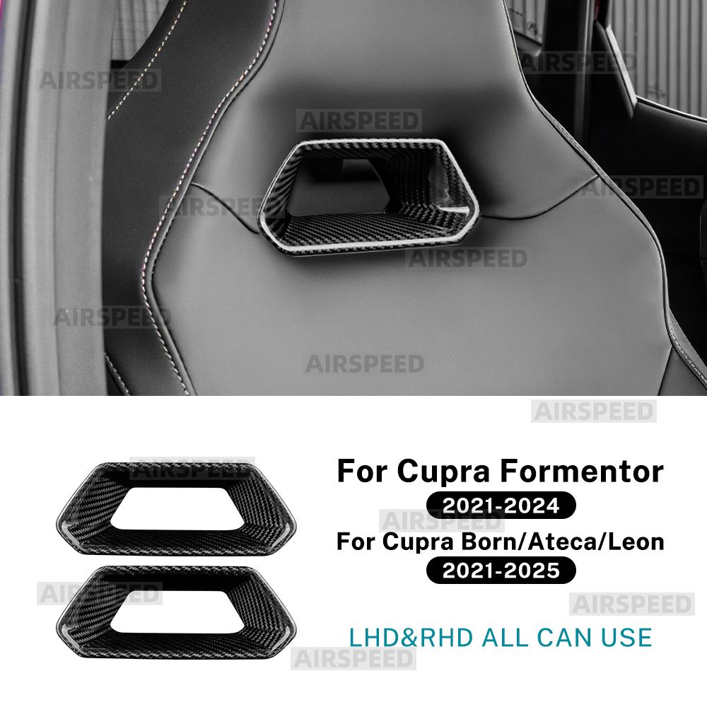 

Real Hard Dry Carbon Fiber For Cupra Formentor 2025-2025 For Cupra Leon/Cupra Born/Ateca 2020-2025 Car Seat Frame Interior Trim