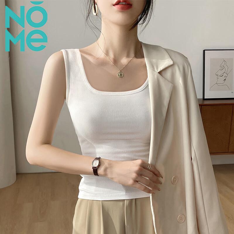 NOME Women's Ribbed Stretchy Sleeveless Camisole Tank Top